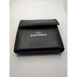 Vintage Ford Electronics Folding CD Case Audio Holder Travel Case Music DVD